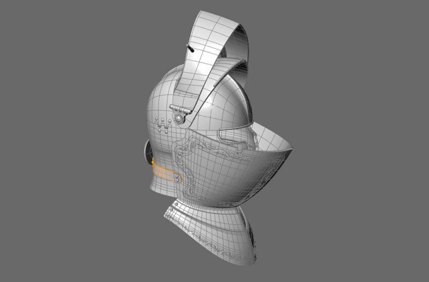  Сергей. Средневековый шлем. 3D-модель