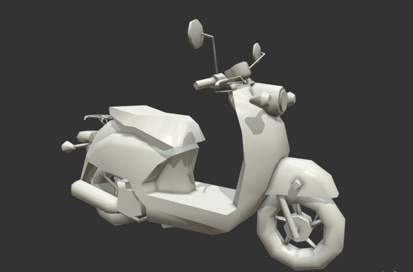 Екатерина. 3D-модель скутера Yamaha Vino